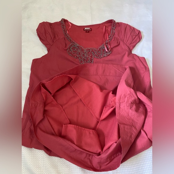 Merona Pink Sleeveless 100% Cotton Round Neck Dress Women’s Size XL - Picture 8 of 14